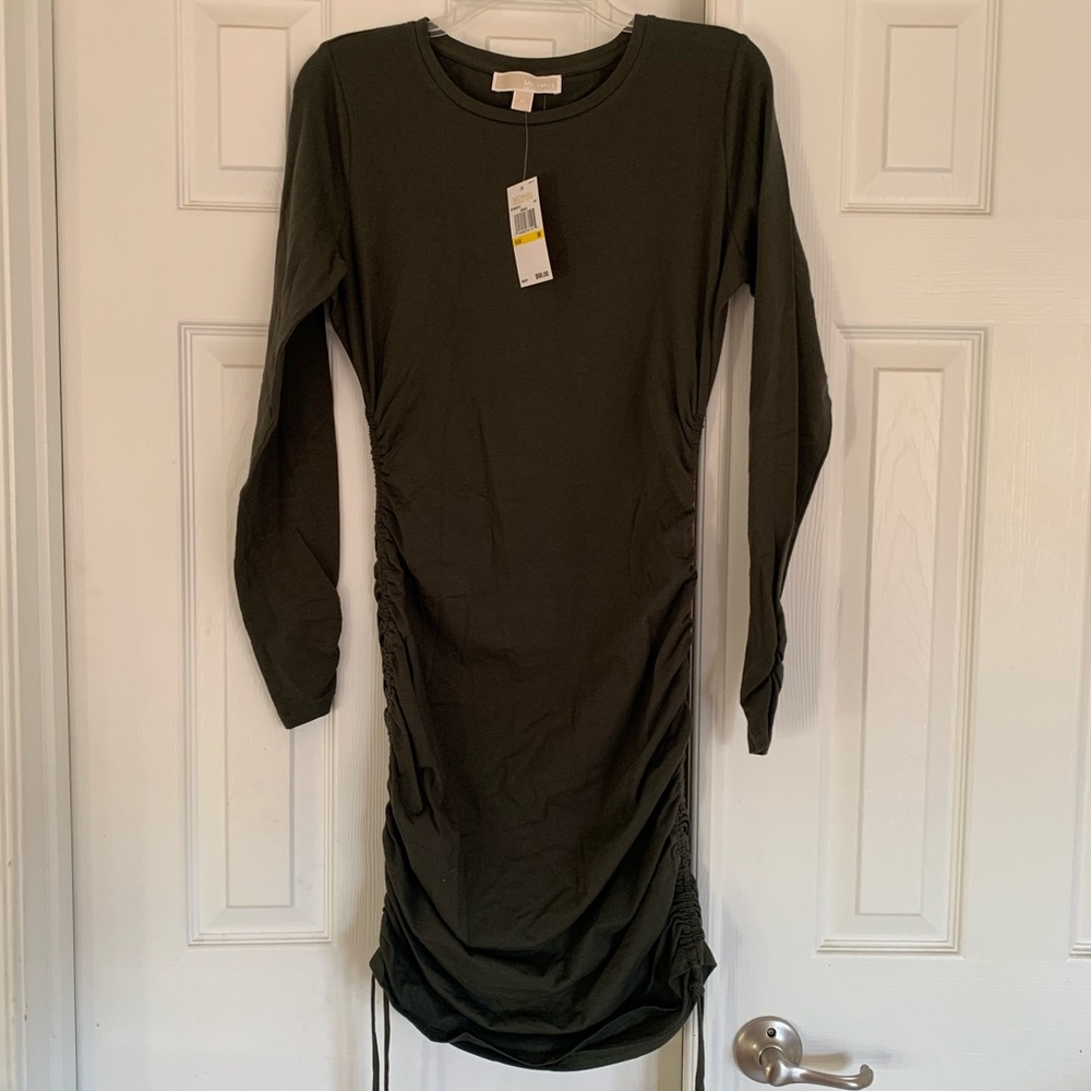 MICHAEL Michael Kors Green Long Sleeve Dress